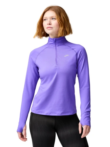 Bluza damska Brooks Dash 1/2 Zip 3.0 fioletowa