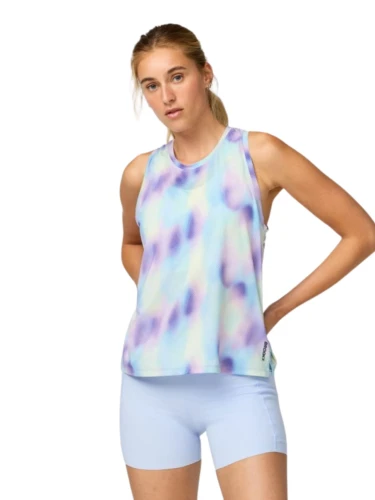 Koszulka damska Brooks Dash Tank Printed grafitowo-zielona