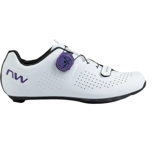 Buty rowerowe damskie NORTHWAVE Storm Carbon white/dark purple