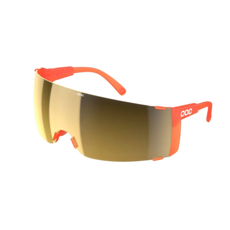 Okulary rowerowe POC Propel fluorescent orange translucent/clarity road/sunny gold