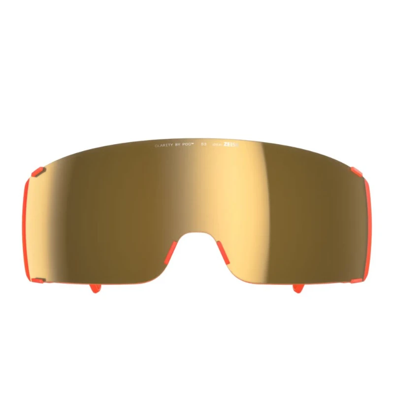 Okulary rowerowe POC Propel fluorescent orange translucent/clarity road/sunny gold