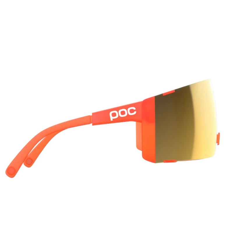 Okulary rowerowe POC Propel fluorescent orange translucent/clarity road/sunny gold