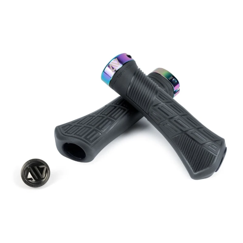 Gripy rowerowe CUBE ACID Hybrid Perform translucent black ´n´ oilslick