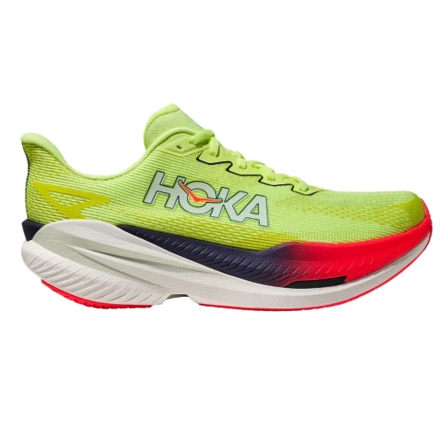 Buty biegowe męskie HOKA Mach X 3 white/neon tangerine