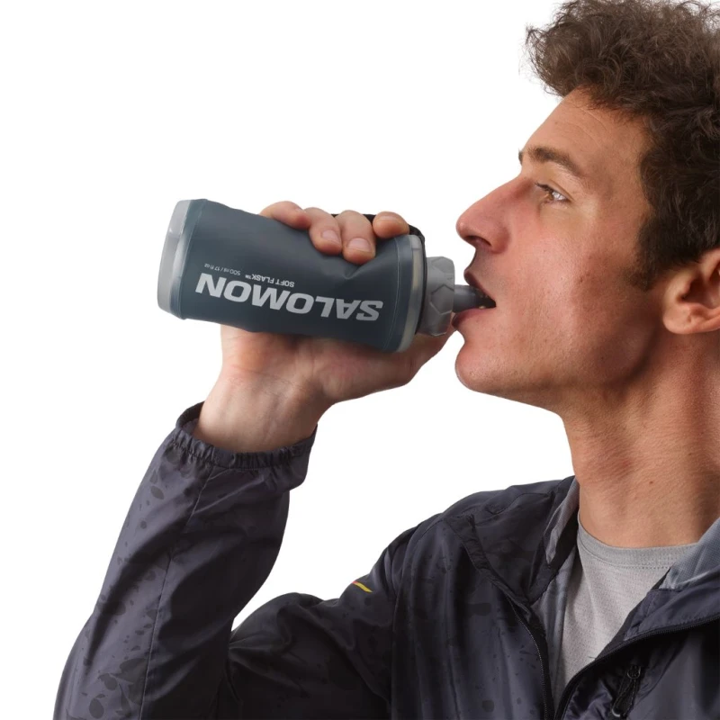Bidon biegowy Salomon Active Handheld 500ml black/slate grey