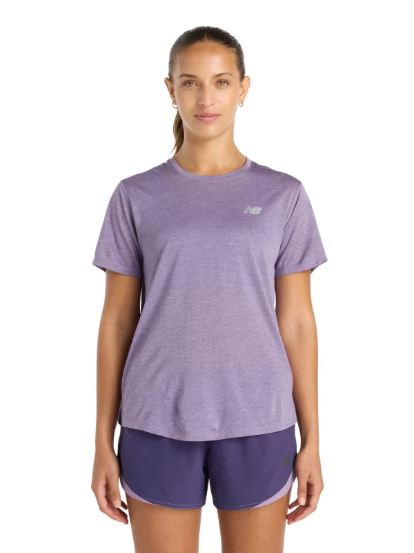Koszulka damska New Balance Athletics candied violet heather