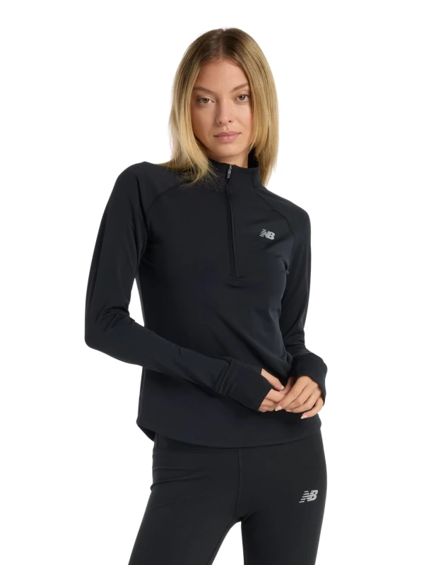 Bluza damska New Balance Harmony Half Zip black