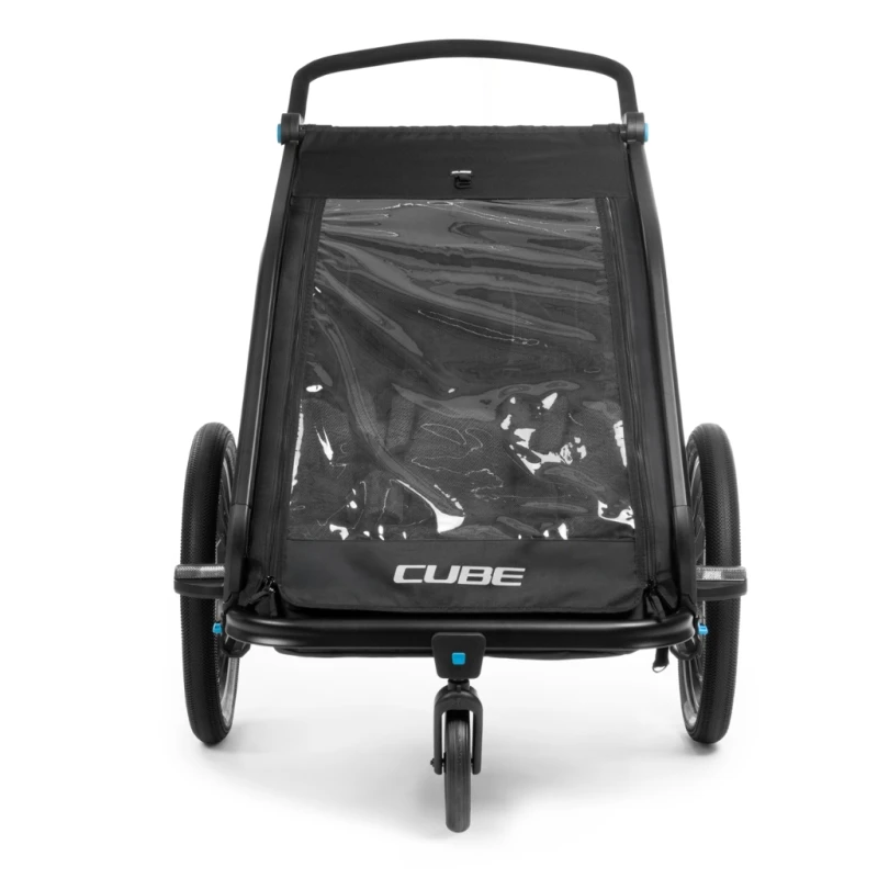 Przyczepka rowerowa CUBE Kids Trailer Double CMPT black