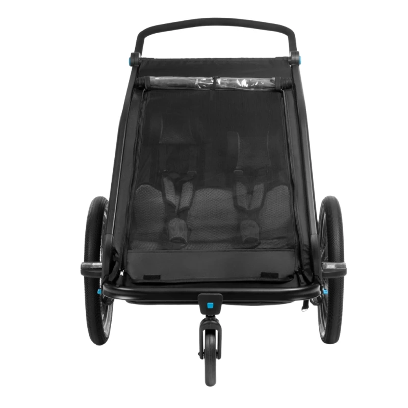 Przyczepka rowerowa CUBE Kids Trailer Double CMPT black