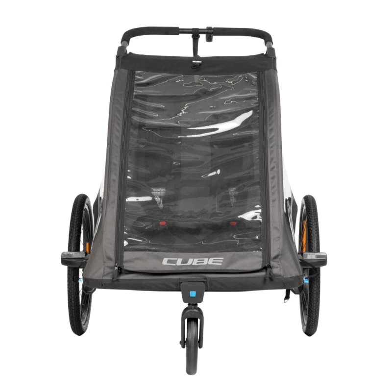 Przyczepka rowerowa CUBE Kids Trailer Double Pure black´n´grey