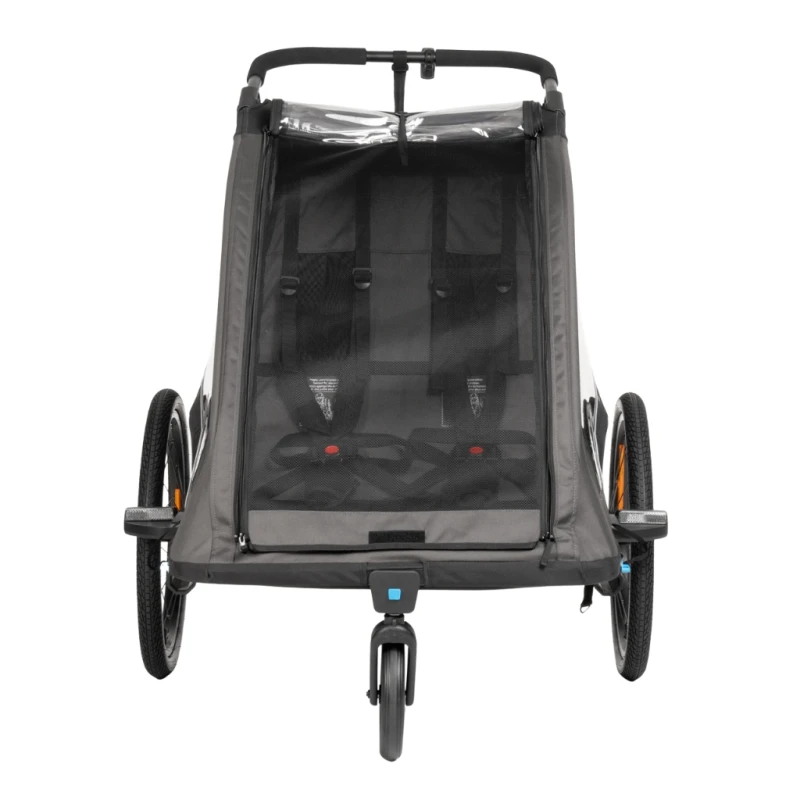 Przyczepka rowerowa CUBE Kids Trailer Double Pure black´n´grey