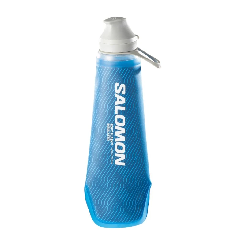 Bidon biegowy Salomon soft flask 400ml insulated clear blue