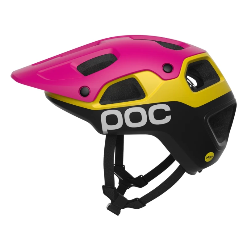 Kask rowerowy POC Cularis Pure rhos red matt/citrine yellow matt