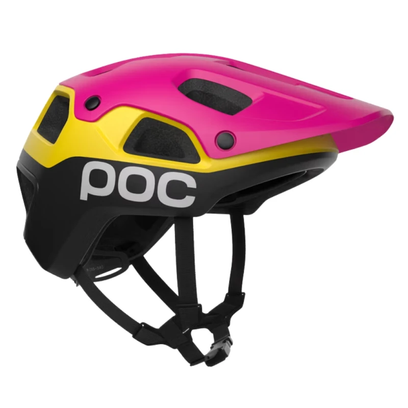 Kask rowerowy POC Cularis Pure rhos red matt/citrine yellow matt