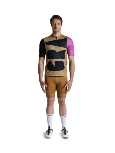 Koszulka męska X-BIONIC Corefusion Gravel Jersey multi color/peanut butter