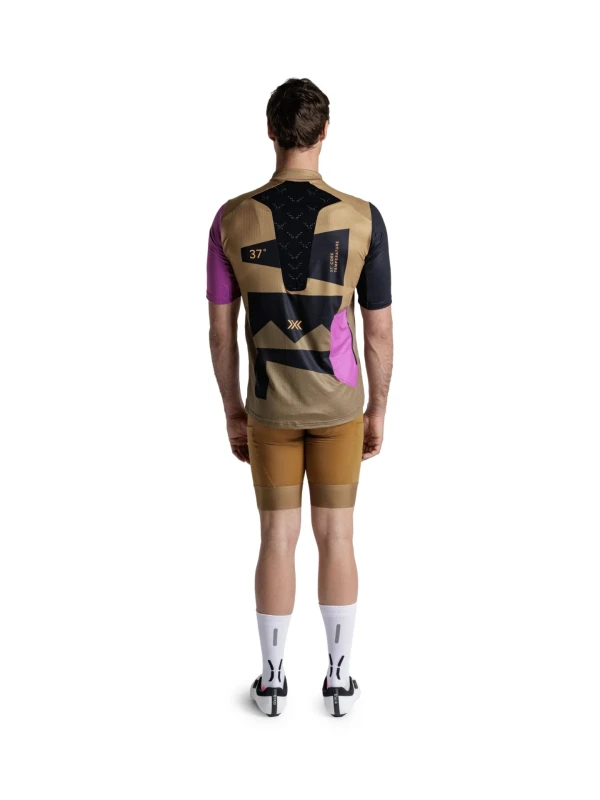 Koszulka męska X-BIONIC Corefusion Gravel Jersey multi color/peanut butter