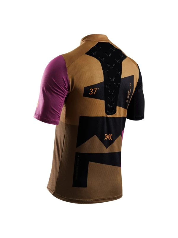 Koszulka męska X-BIONIC Corefusion Gravel Jersey multi color/peanut butter