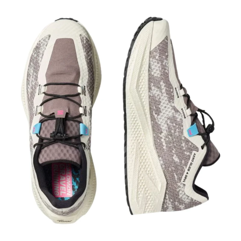 Buty biegowe męskie Salomon Aero Glide 4 GRVL vanilla ice/black/iron
