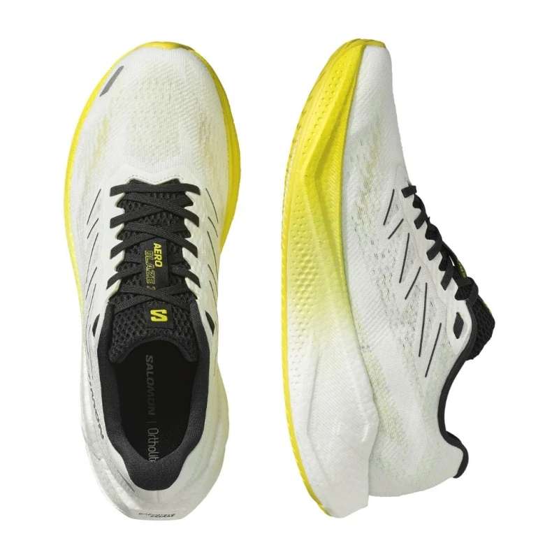 Buty biegowe męskie Salomon Aero Blaze 3 white/black/blazing yellow