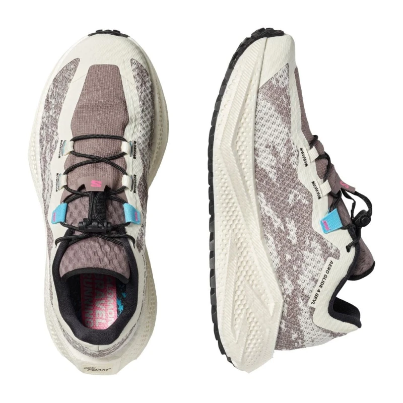 Buty biegowe damskie Salomon Aero Glide 4 GRVL vanilla Ice/black