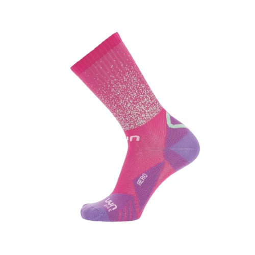 Skarpety rowerowe damskie UYN Cycling Aero Lady pink/violet