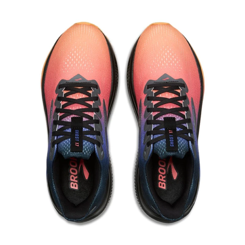 Buty do biegania damskie Brooks Ghost 17 czarno-pomarańczowe