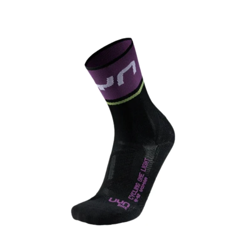 Skarpety rowerowe damskie UYN One Light black/violet